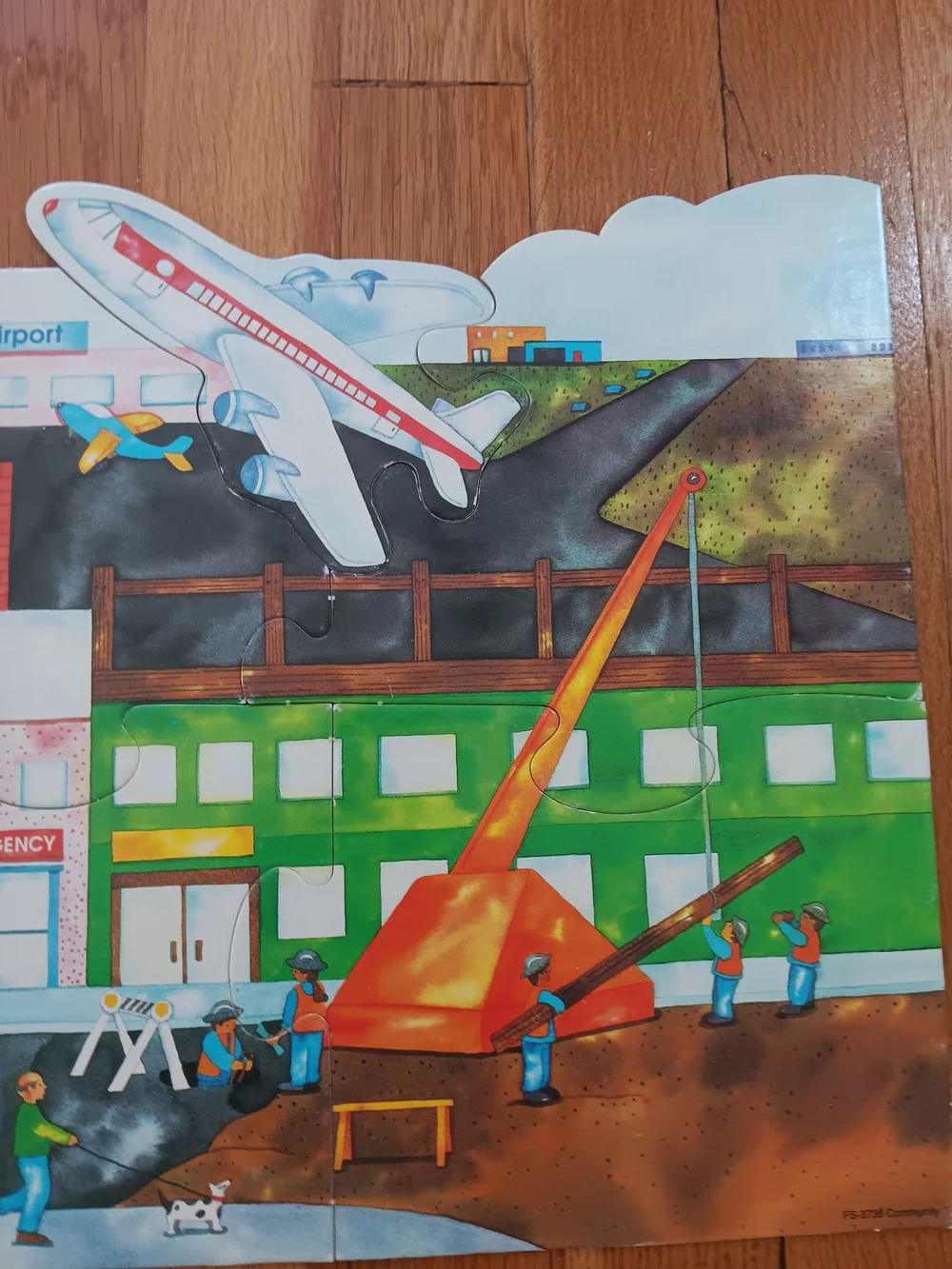 Community City Floor Puzzle  - Colorful Kids Toy